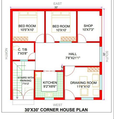 corner house plan    corner plot ka naksha  sq ft