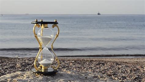 Hourglass On A Beach And Stock Footage Video 100 Royalty Free
