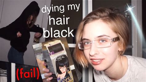 small titty goth gf transformation but no fr i dye my hair black youtube