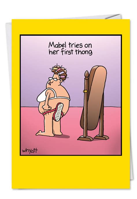 Mabel Thong Funny Birthday Card