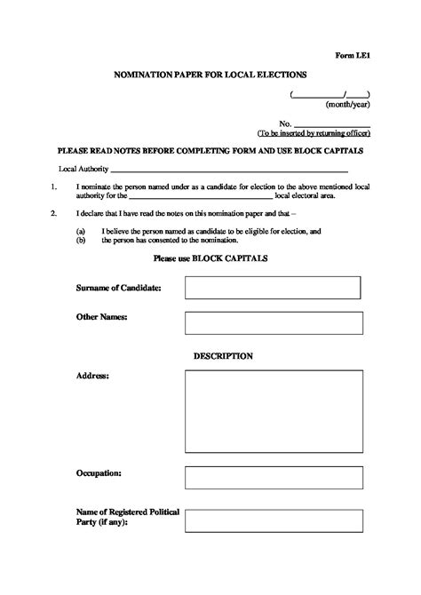 nomination form english  planning