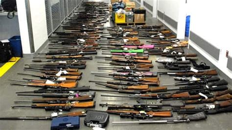 massive arsenal of guns ammunition seized in b c cbc news