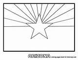 Flag Arizona State Coloring Pages Printable Choose Board Drawing sketch template