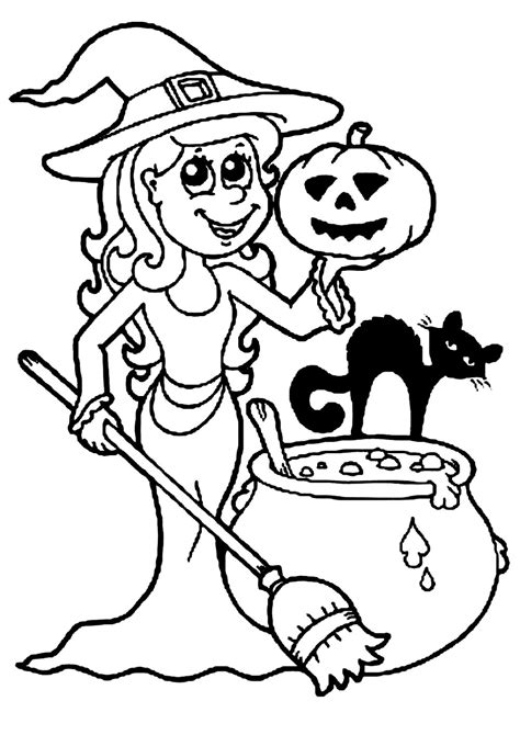 kids halloween coloring pages pictures coloring pictures