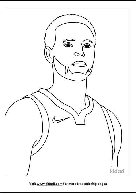 stephen curry coloring page coloring page printables kidadl