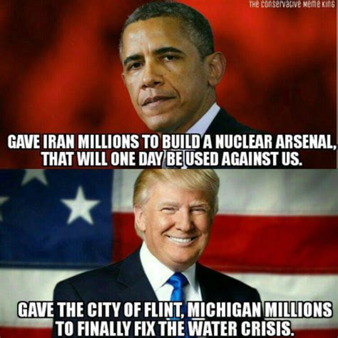 trump obama brutally compared in epic meme