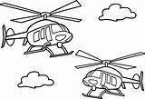 Helicopter Helicopters Airplane Elicottero Fresh Two Getcolorings Getdrawings sketch template