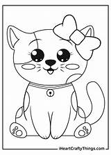 Kitten Realistic sketch template