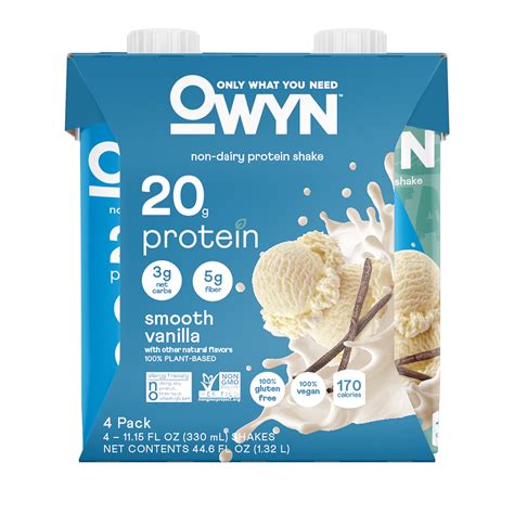 Owyn Protein Nutrition Shake Smooth Vanilla 4 Ct