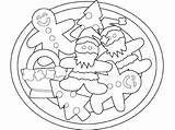 Coloring Pages Christmas Gingerbread Cookies Cookie Printable Color Cakes Print Getcolorings Interesting sketch template
