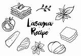 Lasagna Lasagne Bearbeiten Uidownload Vecteezy Freie Gezeichnete sketch template
