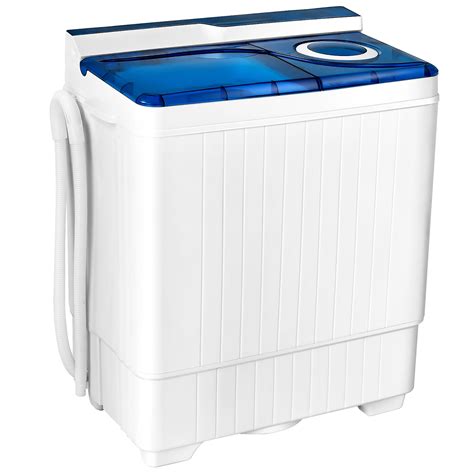 costway lbs portable semi automatic washing machine wbuilt  drain pump blue walmart canada