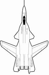 Sukhoi Su Airplane Jet Plane Fighter Berkut sketch template