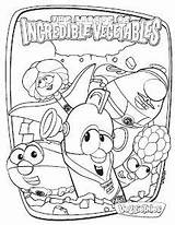 Incredible Vegetables League Coloring Veggietales Dvd Away Give sketch template