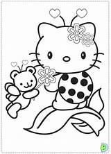 Coloring Kitty Hello Pages Dinokids Book Print Sketches Games Close Summer Girls sketch template
