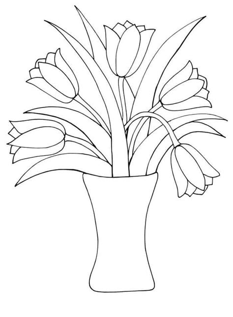 coloring pages  tulip flower cool coloring pages spring coloring