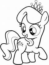 Pony Little Coloring Tiara Diamond Mark Pages Cutie Crusaders Printable Colouring Print Marks Getcolorings Color Search sketch template