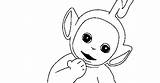Teletubbies Coloring Pages Lala sketch template