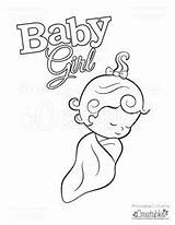 Baby Coloring Girl Pages Printable Drawing Little Print Easy Onesie Colouring Shower 50s Printables Kids Girls Color Sheets Getcolorings Templates sketch template