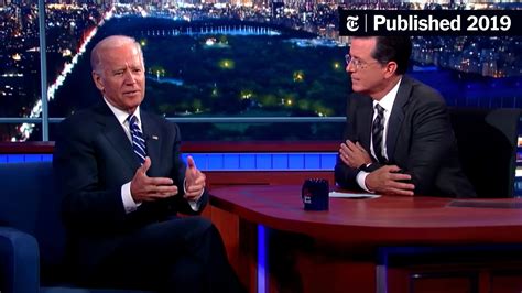 Joe Biden Pokes Fun At His Own ‘gaffes’ With Stephen Colbert The New