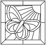 Stained Glass Coloring Pages Kids Printable Color sketch template