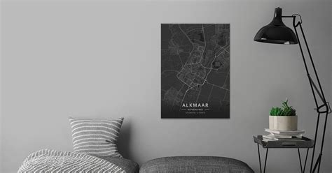 alkmaar netherlands poster  designer map art displate