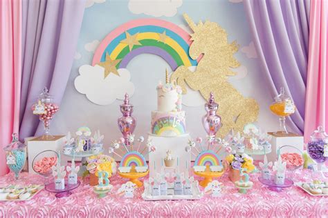 unicorn  rainbows  bellas  birthday party