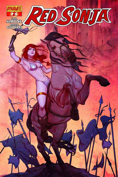 The Geeky Nerfherder Cool Art Red Sonja Cover Art By Jenny Frison