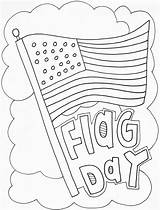 Flag Coloring Pages June Holiday Kids Printables Alley Doodle sketch template