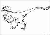 Raptor Coloring Pages Dinosaur Velociraptor Printable Drawing Color Getdrawings Popular Getcolorings sketch template