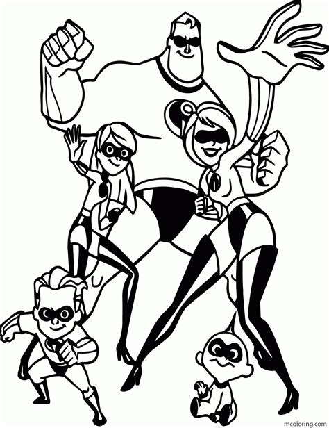 incredibles  coloring pages underminer coloringpages