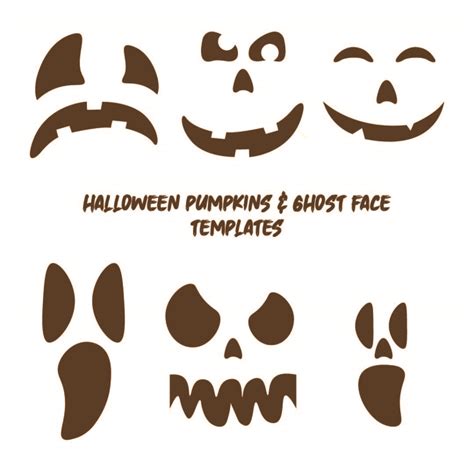 ghost face stencils printable