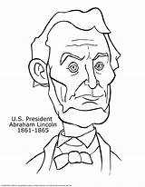 Lincoln Abraham Coloring Pages Drawing Printable President Hat Getcolorings Color Getdrawings Comments sketch template