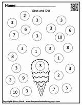 Dot Ice Cream Summer Markers Activity Do Preschool Counting Activities Pages Set Marker Balls Printable Numbers Kids Count Affiliate Rainbow sketch template