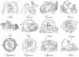 Segni Zodiacali Disegni Colorare Marvolo sketch template