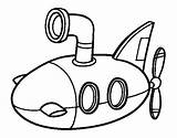 Submarine Coloring Pages Getcolorings sketch template