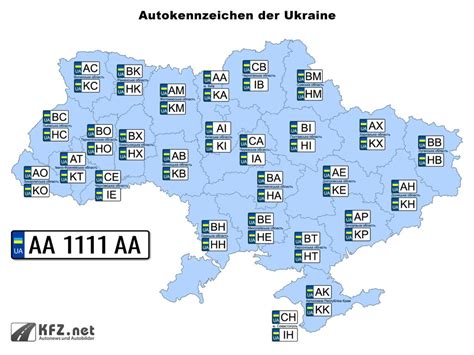 autokennzeichen der ukraine ua liste der staedte kfznet
