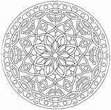 Complex Coloring Pages Mandala Getcolorings sketch template
