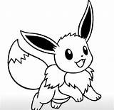 Eevee Colouring Evolutions sketch template