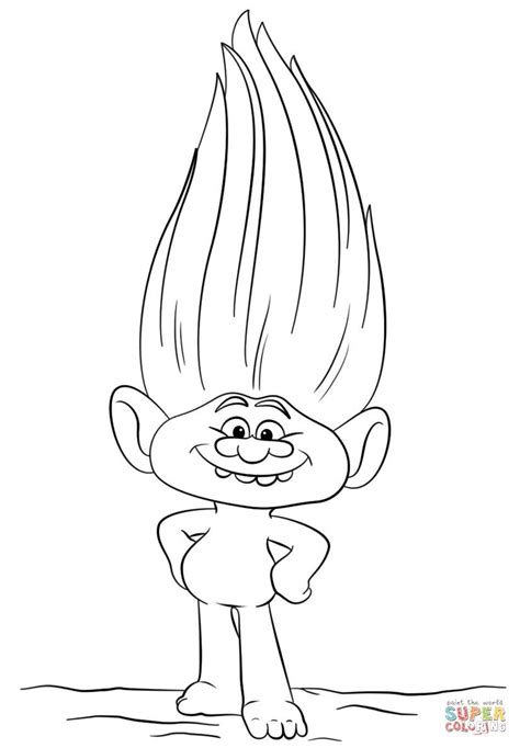 trolls coloring pages guy diamond cartoon coloring pages coloring