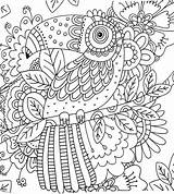 Coloring Pages Adult Mandala Bird Choose Board Printable sketch template