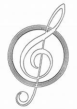 Treble Clef Coloring Pages sketch template