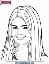 Coloring Selena Gomez Pages Printable Popular sketch template