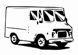 Van Delivery Coloring Pages Printable Large sketch template