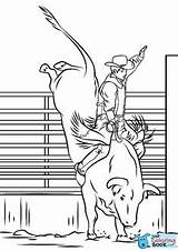 Rodeo Coloring sketch template