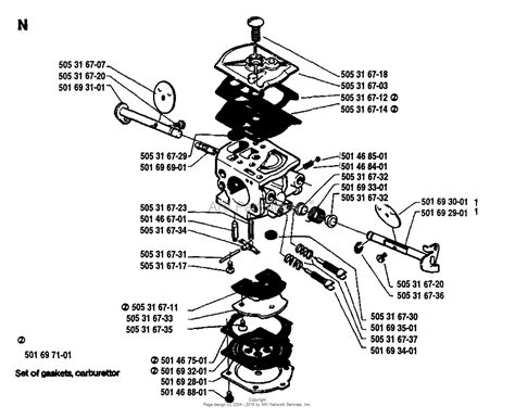 husqvarna    parts diagram  carburetor parts walbro