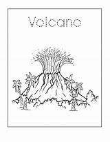 Volcano Rocks sketch template