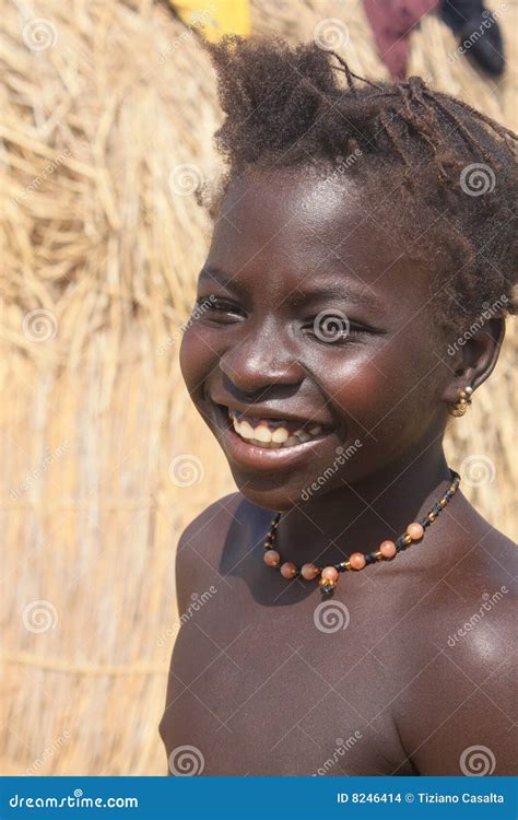African Girl With Raised Arm Editorial Photo 4410547