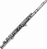 Flute Clipart Creazilla Transparent Instrument Instruments Musical Wind Band Music sketch template