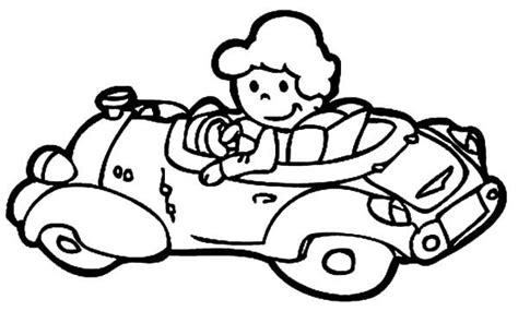 girl driving car coloring pages  place  color cars